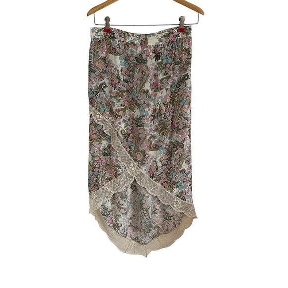 ZADIG & VOLTAIRE Jeudie Soft Yoko Flower Midi Skirt - Picture 3 of 12